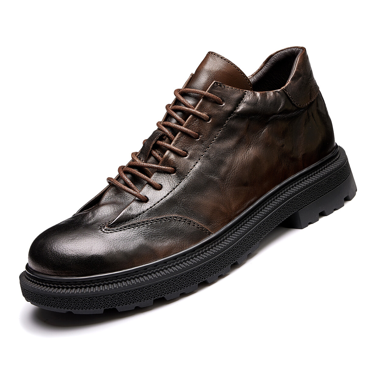 Туфли мужские Men"s Casual Men High-Top Brounvanm, цвет Coffee — фото 2