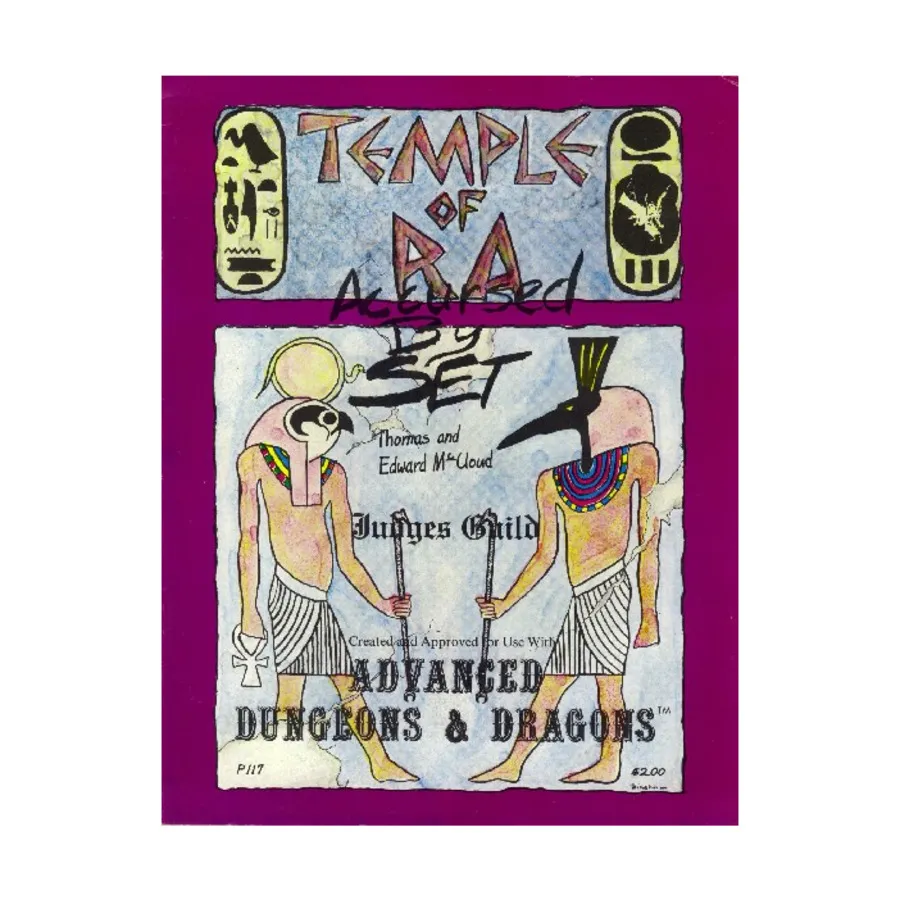 

Модуль Temple of Ra - Accursed by Set (1st Printing), Dungeons & Dragons Fantasy Modules (T - V) (Judges Guild)