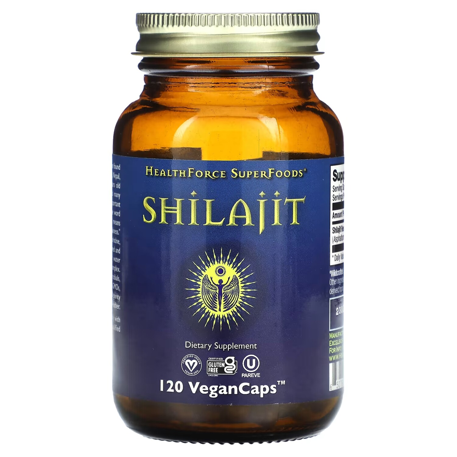 

Добавка HealthForce Superfoods шиладжит, 120 веганских капсул