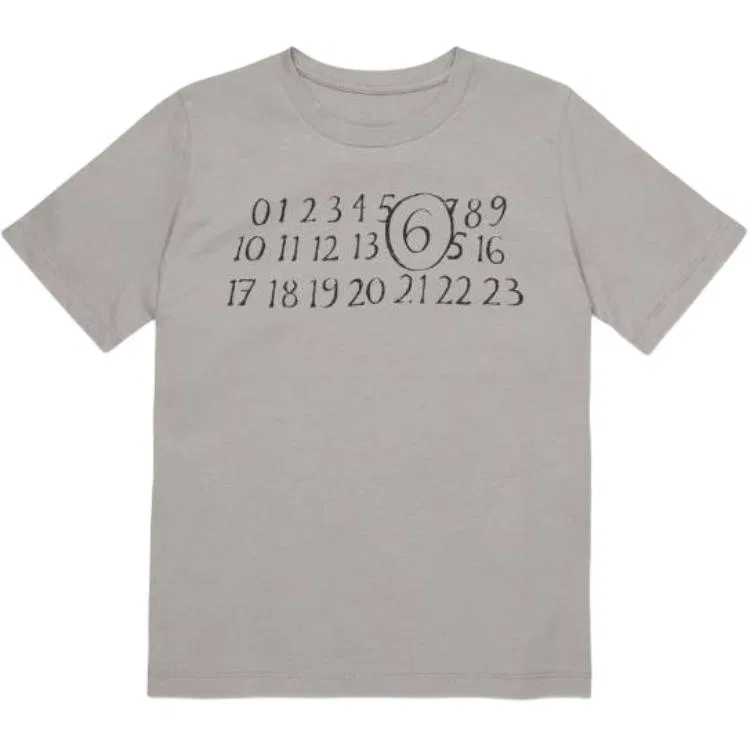 Футболка MM6 Maison Margiela для детей серая