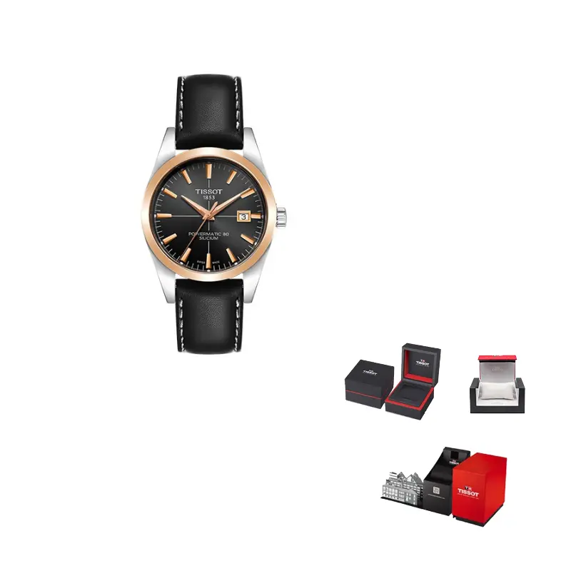 

TISSOT Часы Mechanical Movement Men's Watch Black Dial, Black Dial