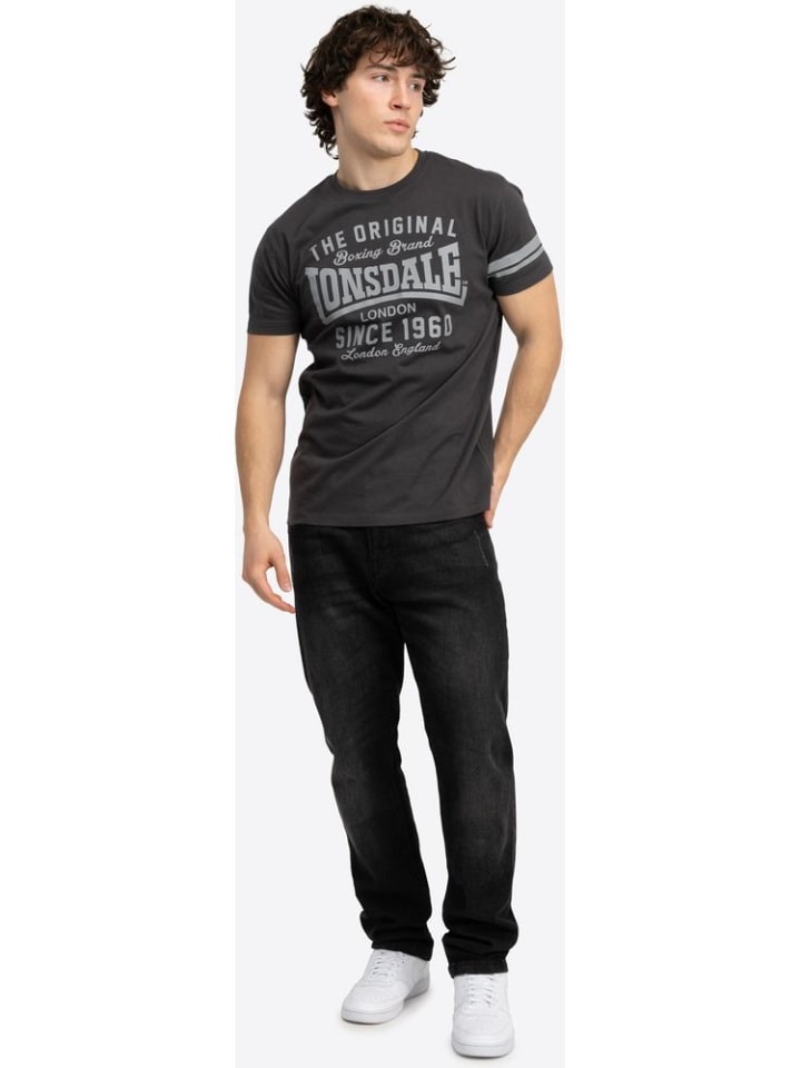 

Lonsdale Футболка Winnard, стандартный крой, черная, Черный, Lonsdale Футболка Winnard, стандартный крой, черная