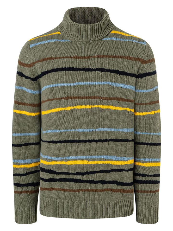 

Maerz Muenchen Шерстяной свитер с высоким воротником цвета хаки