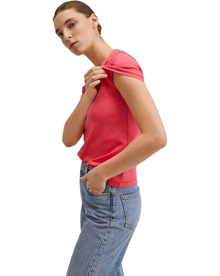 

Футболка MANGO Situ2 T-Shirt, цвет Medium Red
