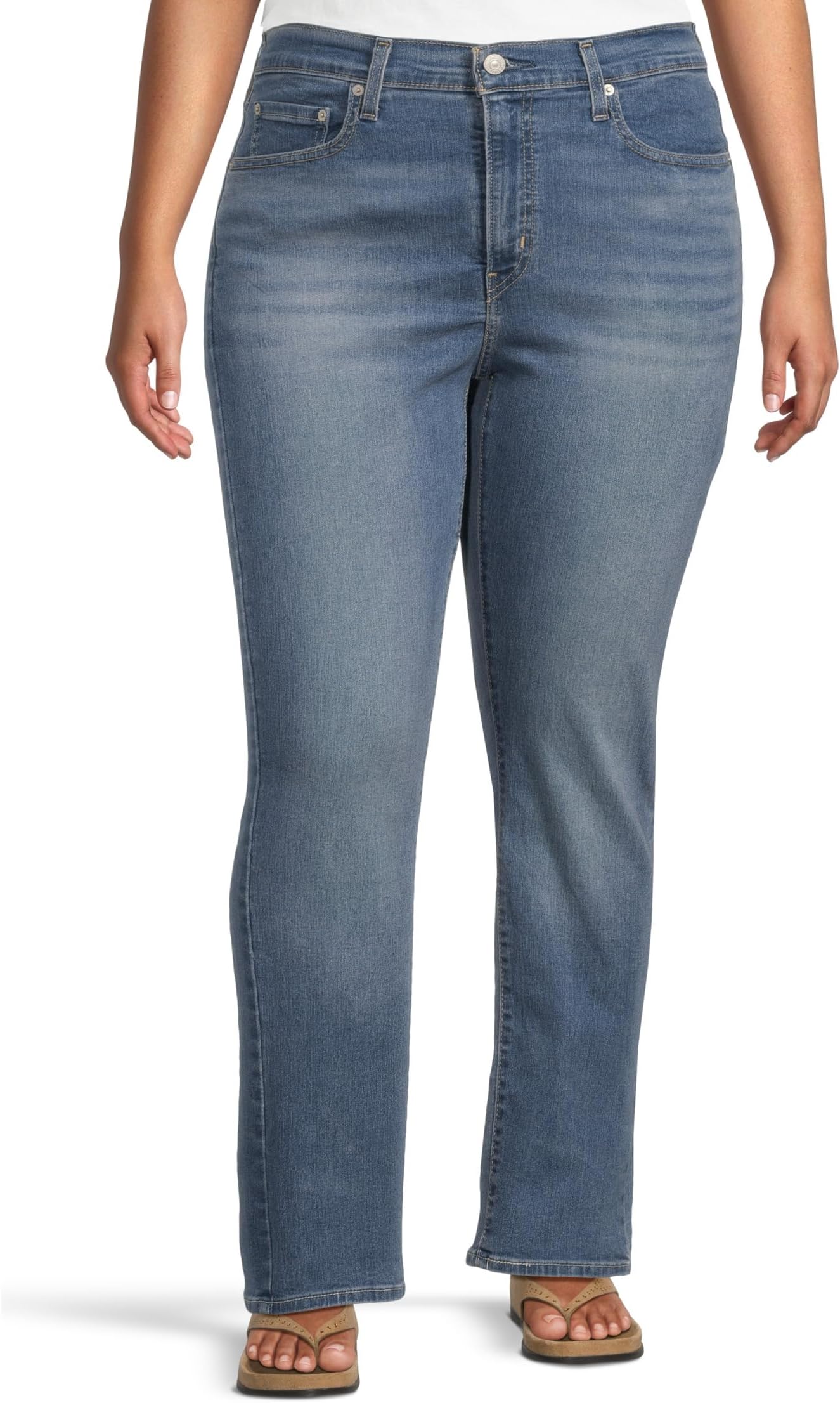 

Джинсы Levi's Womens 724 High Rise Straight, цвет Eternal Indigo Mid