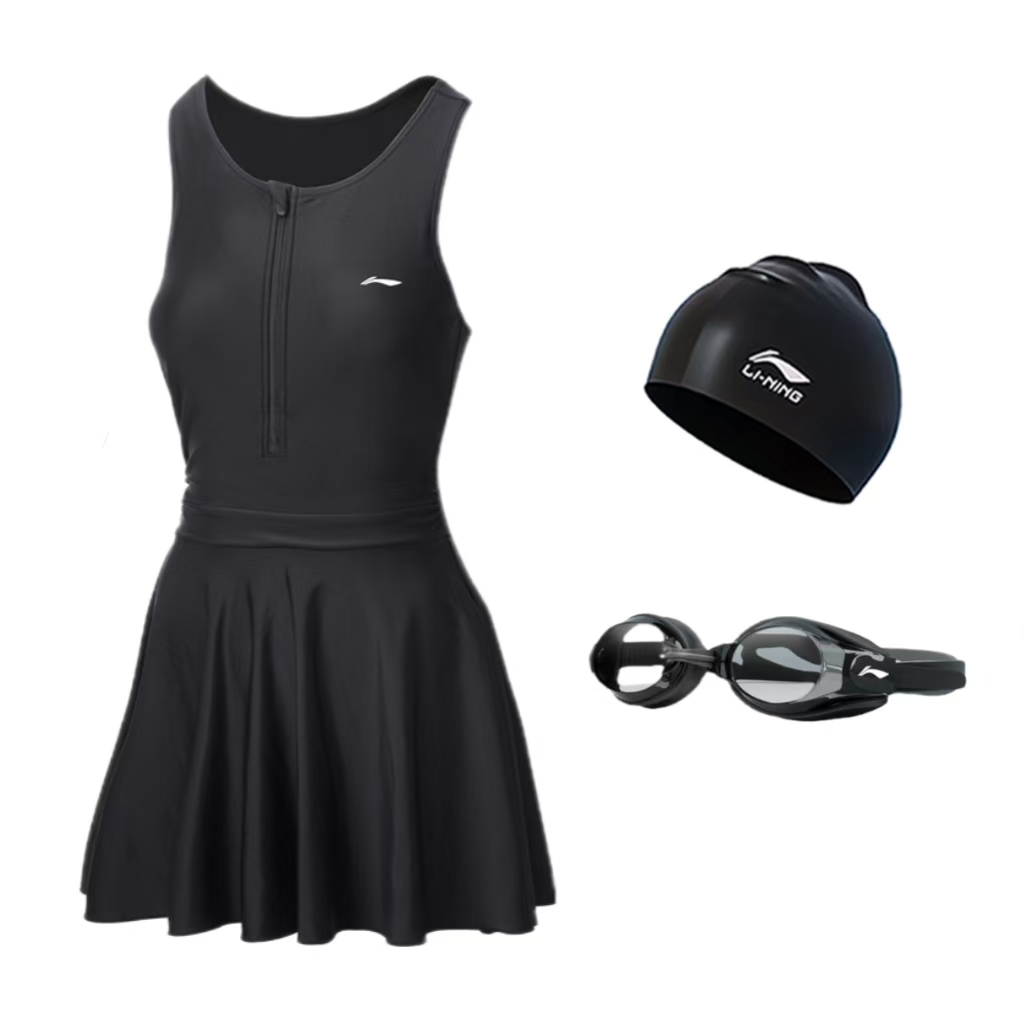 

Купальник слитный One piece LINING, Swimsuit+Swimming Cap+Swim Goggles