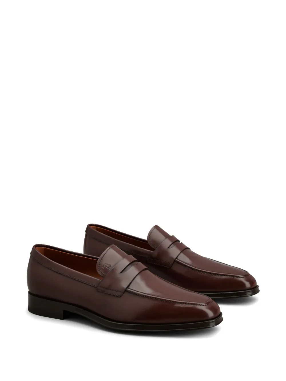Кожаные лоферы TOD'S, коричневый — фото 2