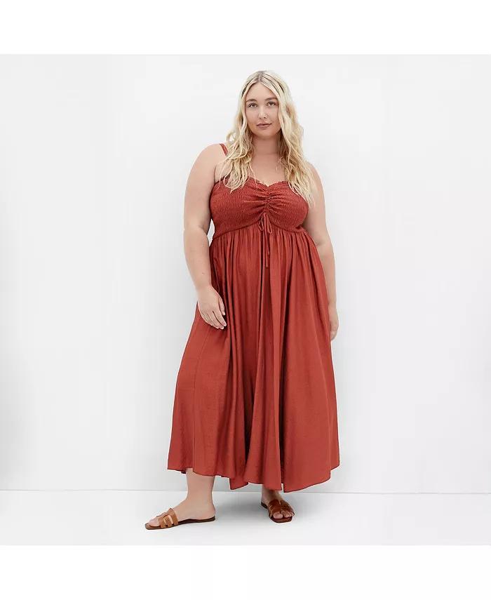 

Платье макси Plus Size Maui CITY CHIC, красный