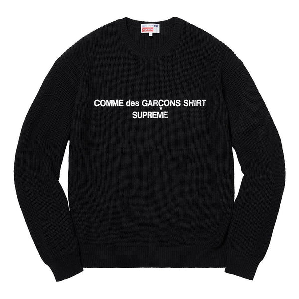 

Свитер fw18 x comme des garcons sweater 'black' Supreme, черный