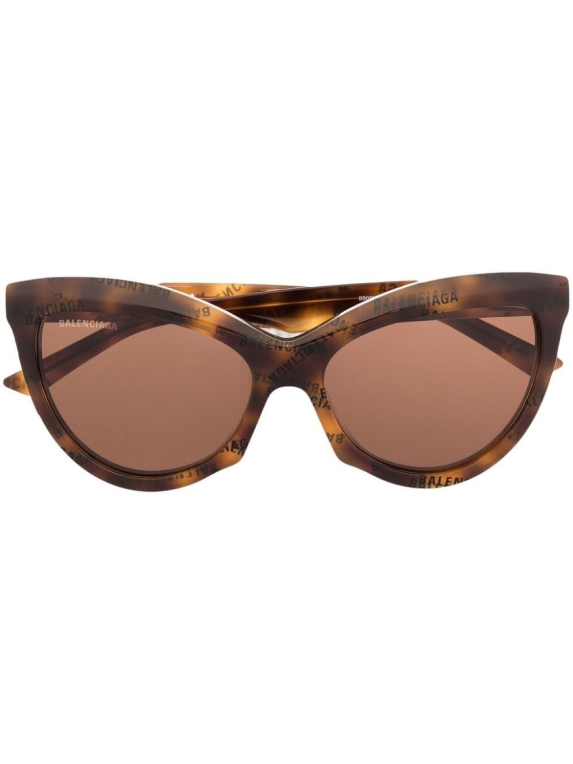 

Balenciaga Eyewear солнцезащитные очки в оправе 'кошачий глаз' с логотипом BB, коричневый