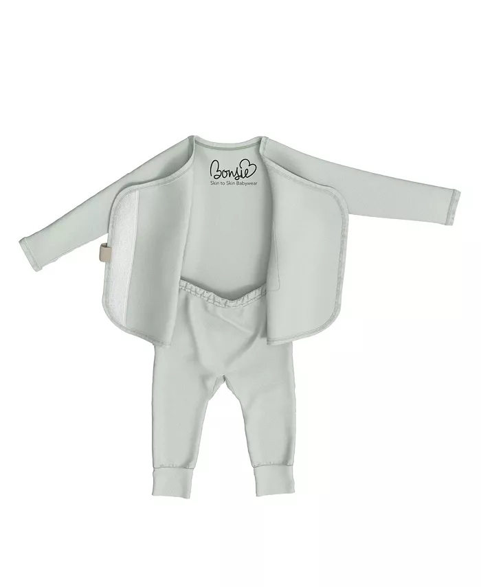 Baby Bonsie Skin to Skin для мальчика, без ножек Bonsie Baby, зеленый — фото 2
