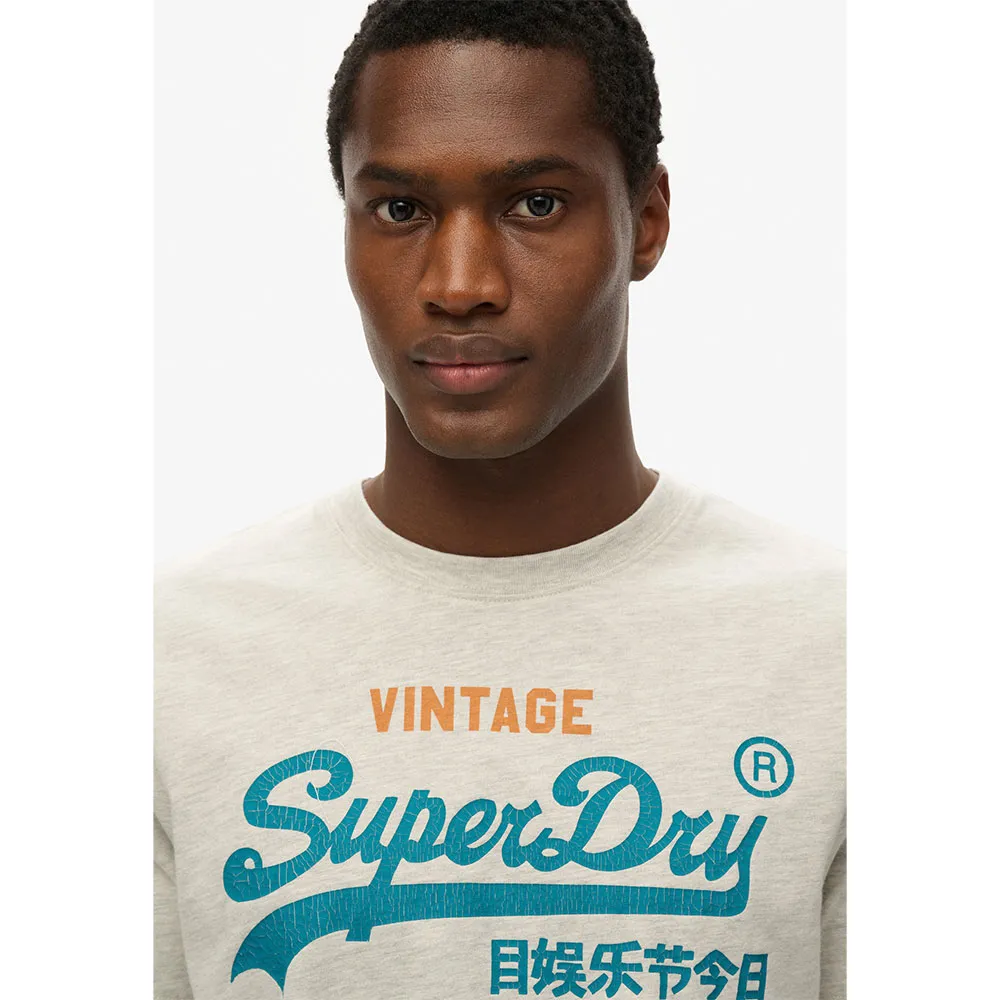 Футболка с коротким рукавом Superdry Cali Relaxed Fit, бежевый — фото 4