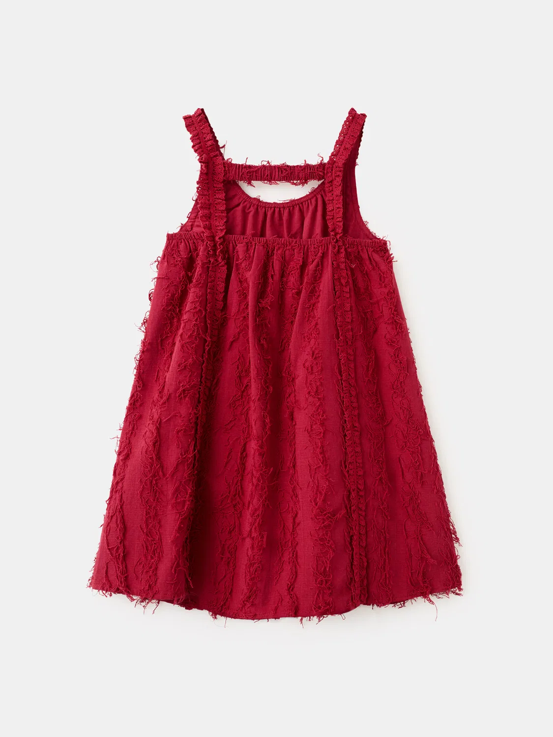 Детское платье Mango Kids FLECOS в бордовом цвете — фото 2