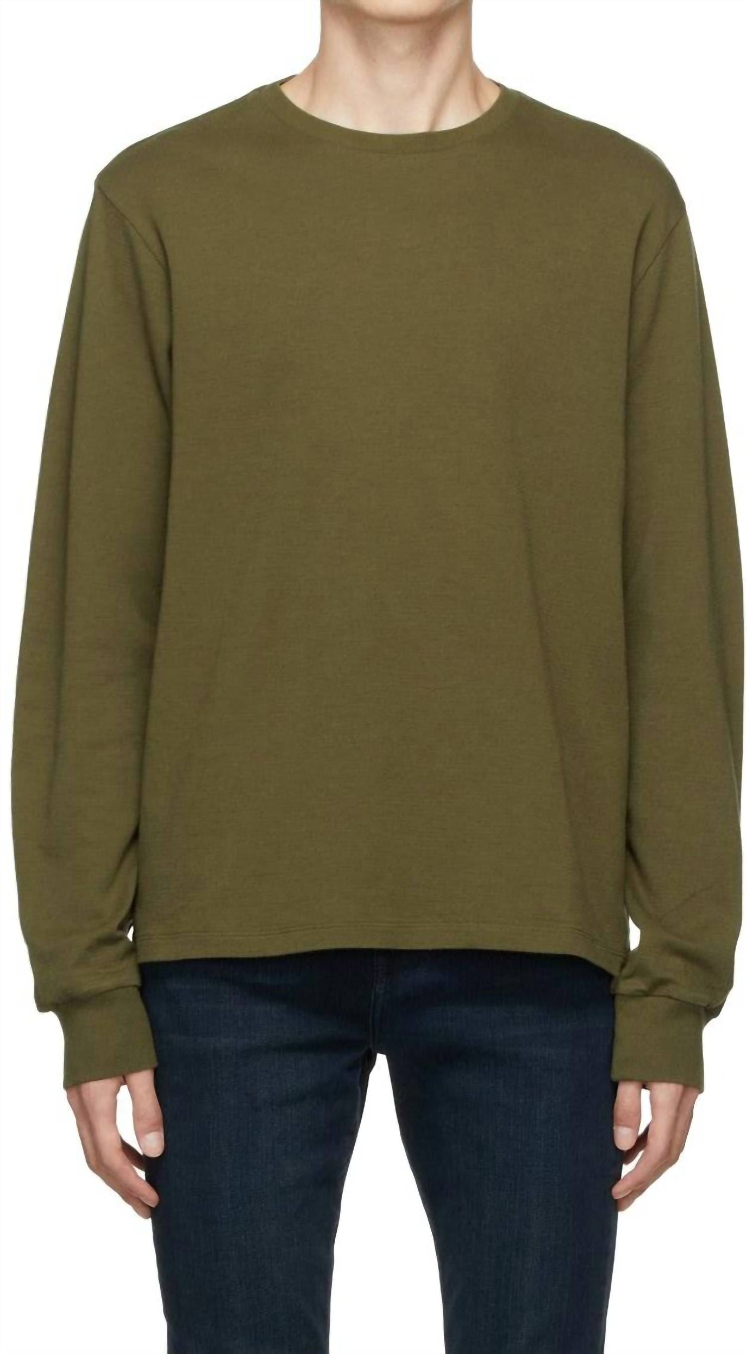

Футболка Duo Fold Crewneck в цвете Rifle Green FRAME