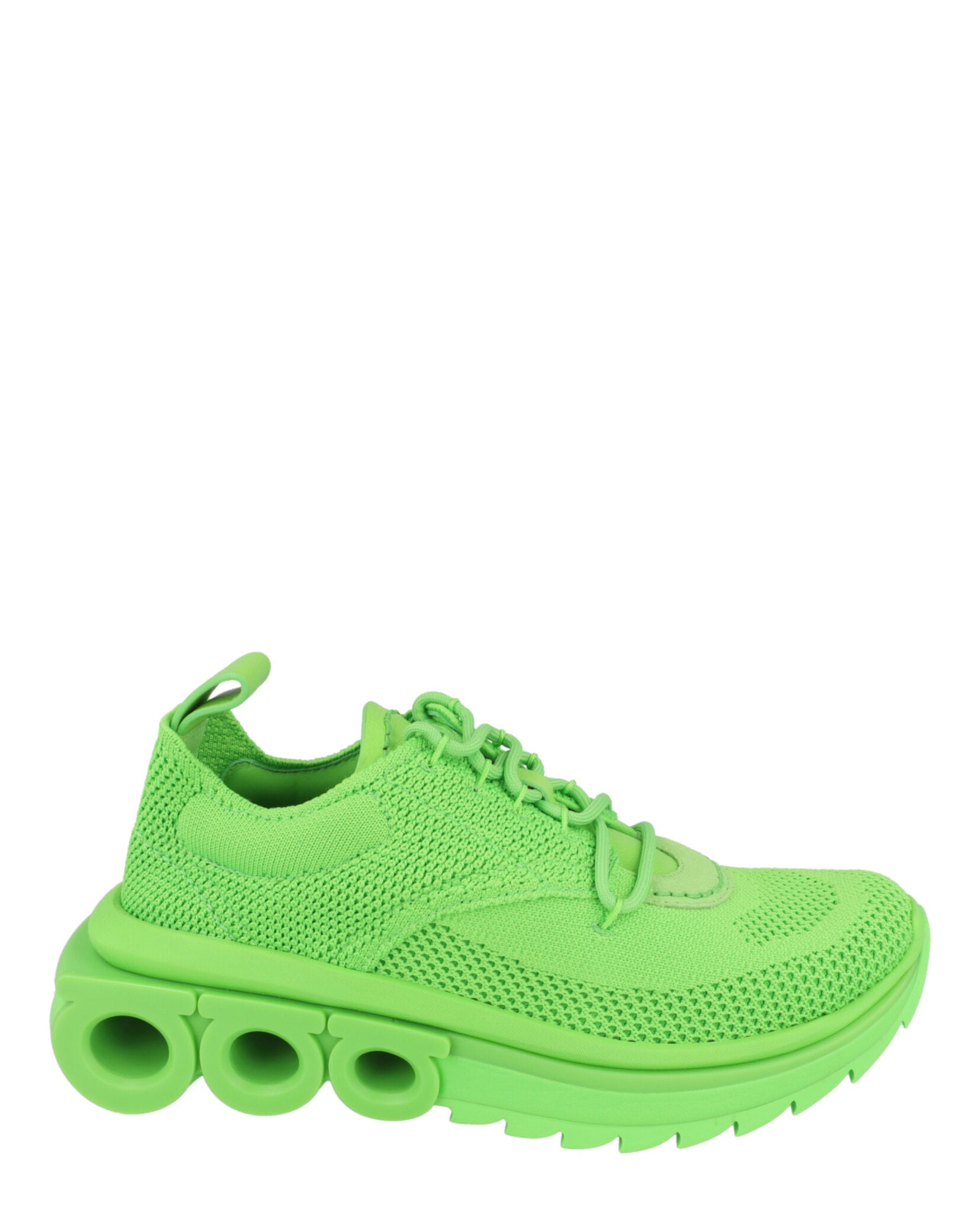Nima Knit Sneakers - Кроссовки Nima Knit Salvatore Ferragamo, зеленый