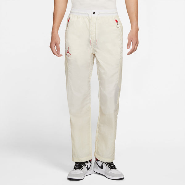 Брюки air jordan x logo printing sports long pants 'cream white' Off-White, белый — фото 4