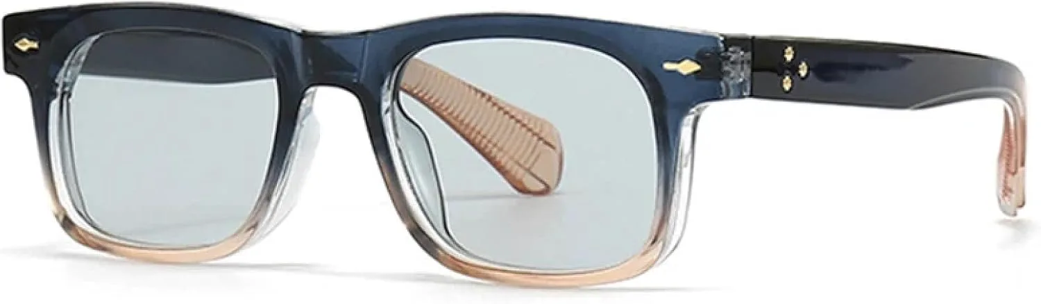 

Мужские солнцезащитные очки в стиле ретро с защитой от УФ-излучения UV400, модные женские солнцезащитные очки с градиентным переходом SZVVBKK, Blue Light Grey