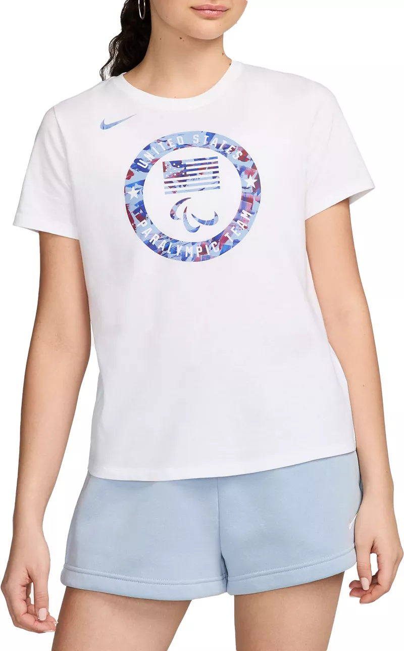 

Женская паралимпийская футболка Nike Team USA Essentials, белый