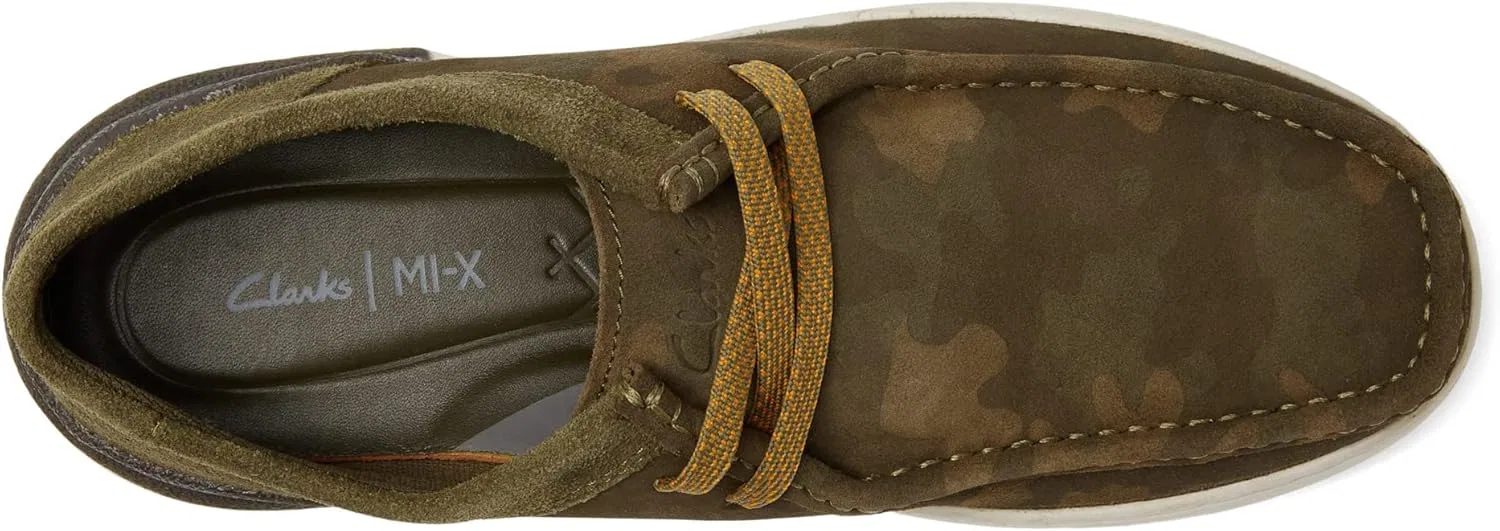 Мужские лодочные туфли Clarks Courtlite Wally, Dark Olive Combi — фото 2