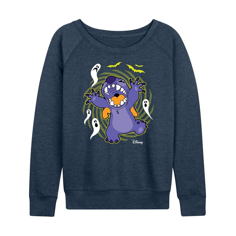 

Женский легкий свитшот из френч терри Disney's Lilo & Stitch Halloween Ghosts, цвет Heather Indigo