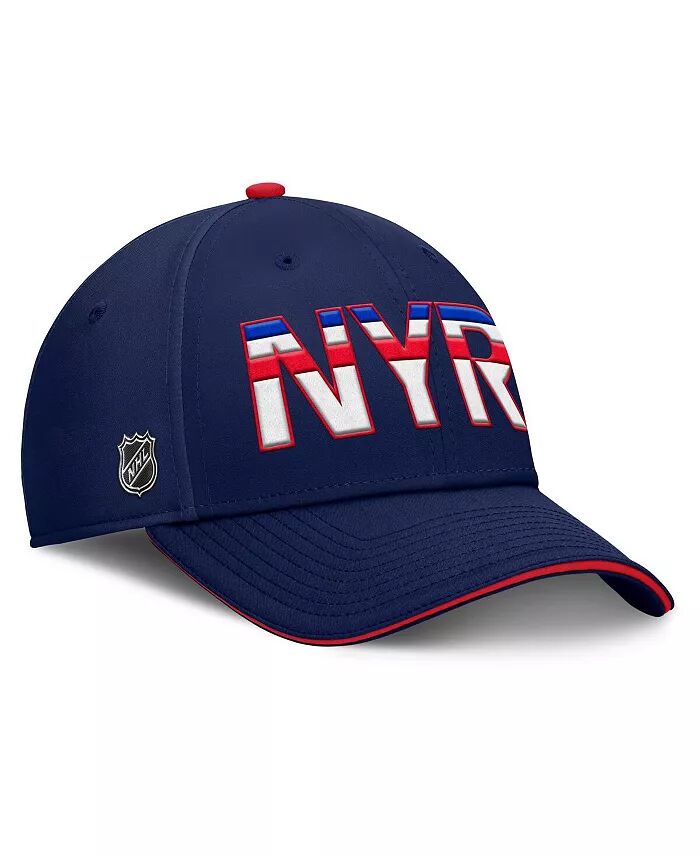 

Мужская темно-синяя/красная бейсболка New York Rangers Authentic Pro Rink Team Code Flex Fanatics