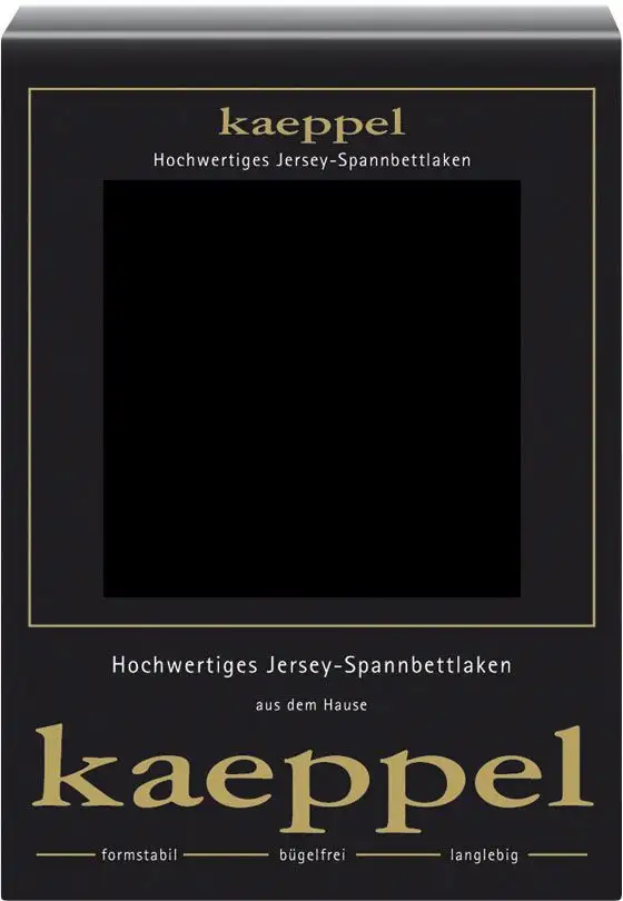 

Простыня Kaeppel Single Jersey Mako Elastane, изготовлена ​​из 97 % хлопка и 3 % эластана 180-200х200 см, 1 шт., черный