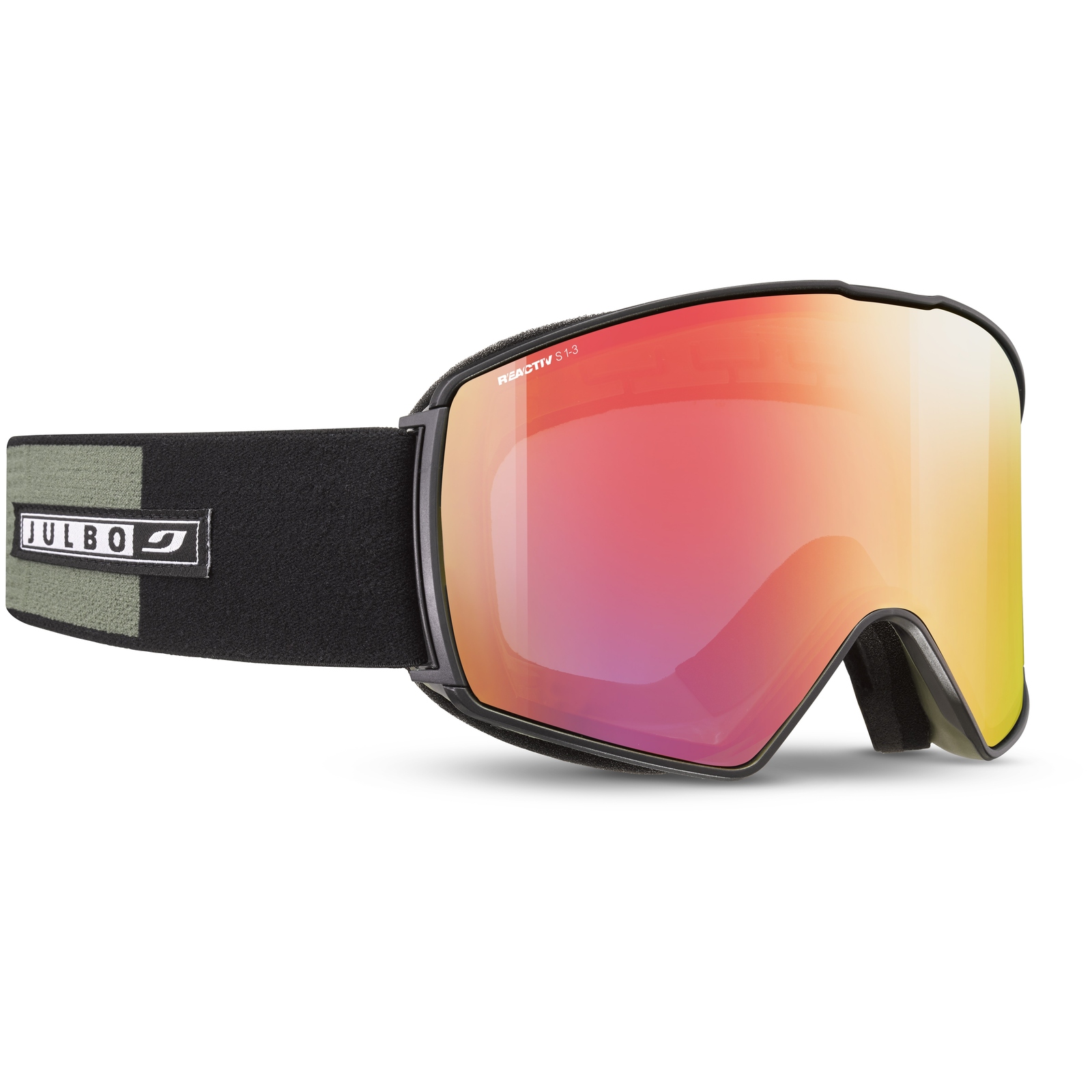 

Защитные очки Julbo Launcher, Black/Green/Reactiv 1-3 High Contrast