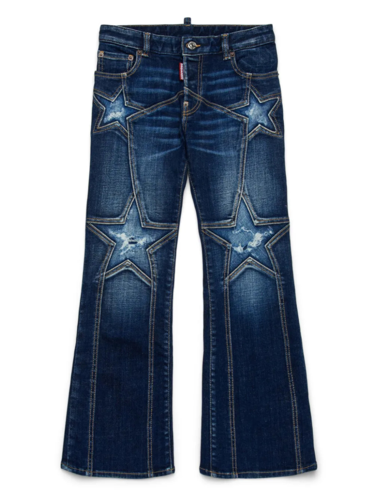 

DSQUARED2 KIDS джинсы с нашивками, синий