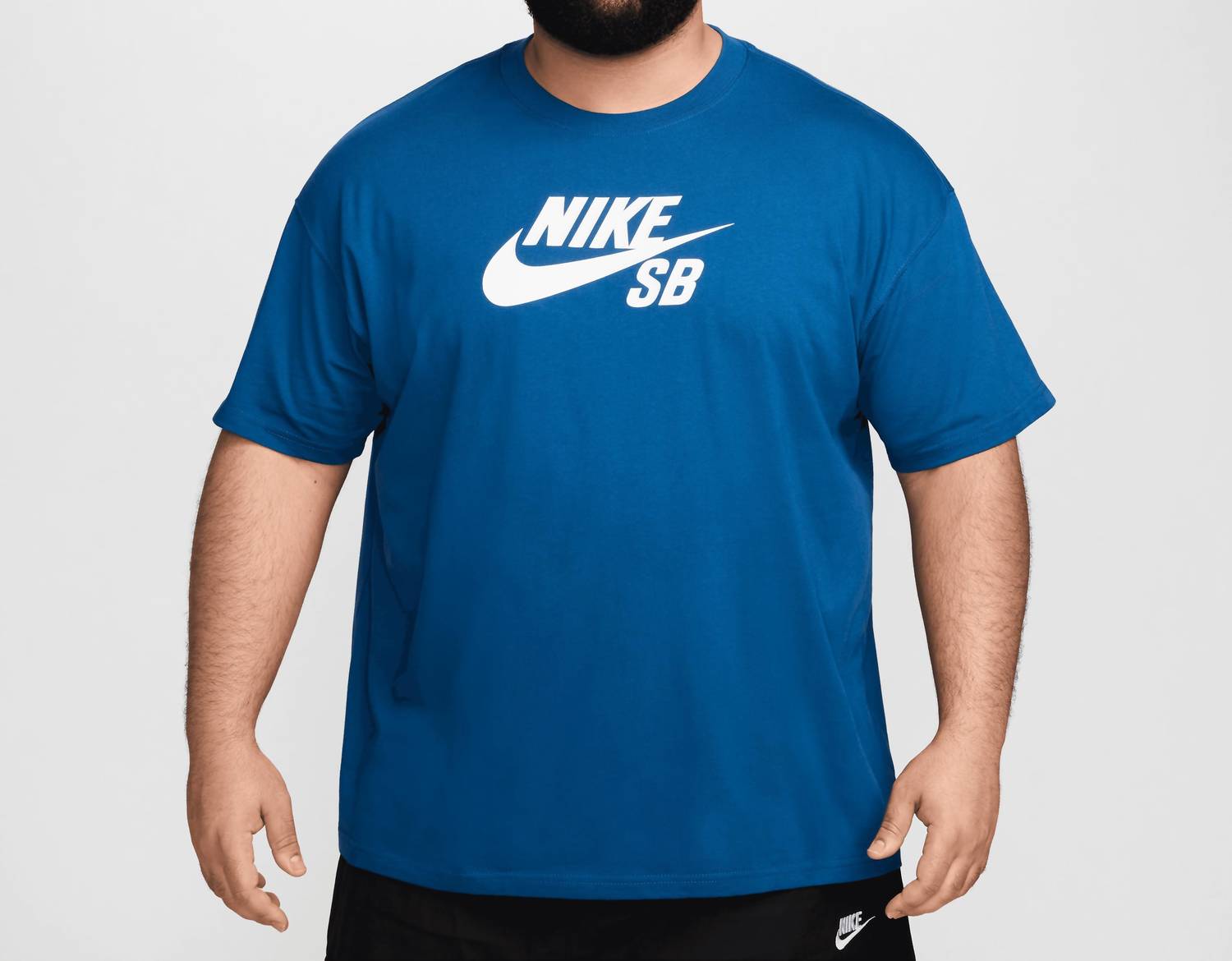 

Футболка мужская Sb Logo Skate In Court синяя/белая Nike