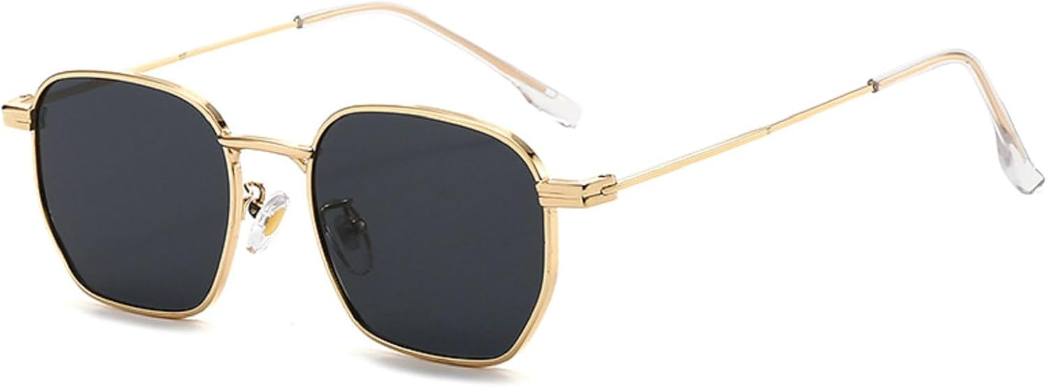 

Модные квадратные женские солнцезащитные очки в стиле ретро с серыми линзами и металлической оправой, мужские солнцезащитные очки в стиле панк оранжевого цвета с защитой от УФ-излучения UV400 N47 mincl, Gold Gray