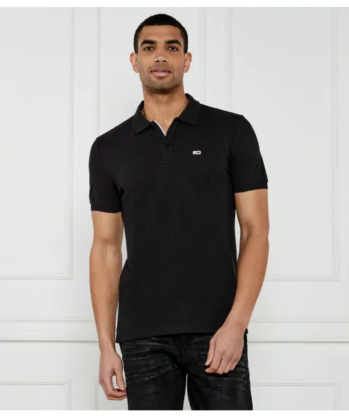 

Футболка поло Slim fit Tommy Jeans, черный