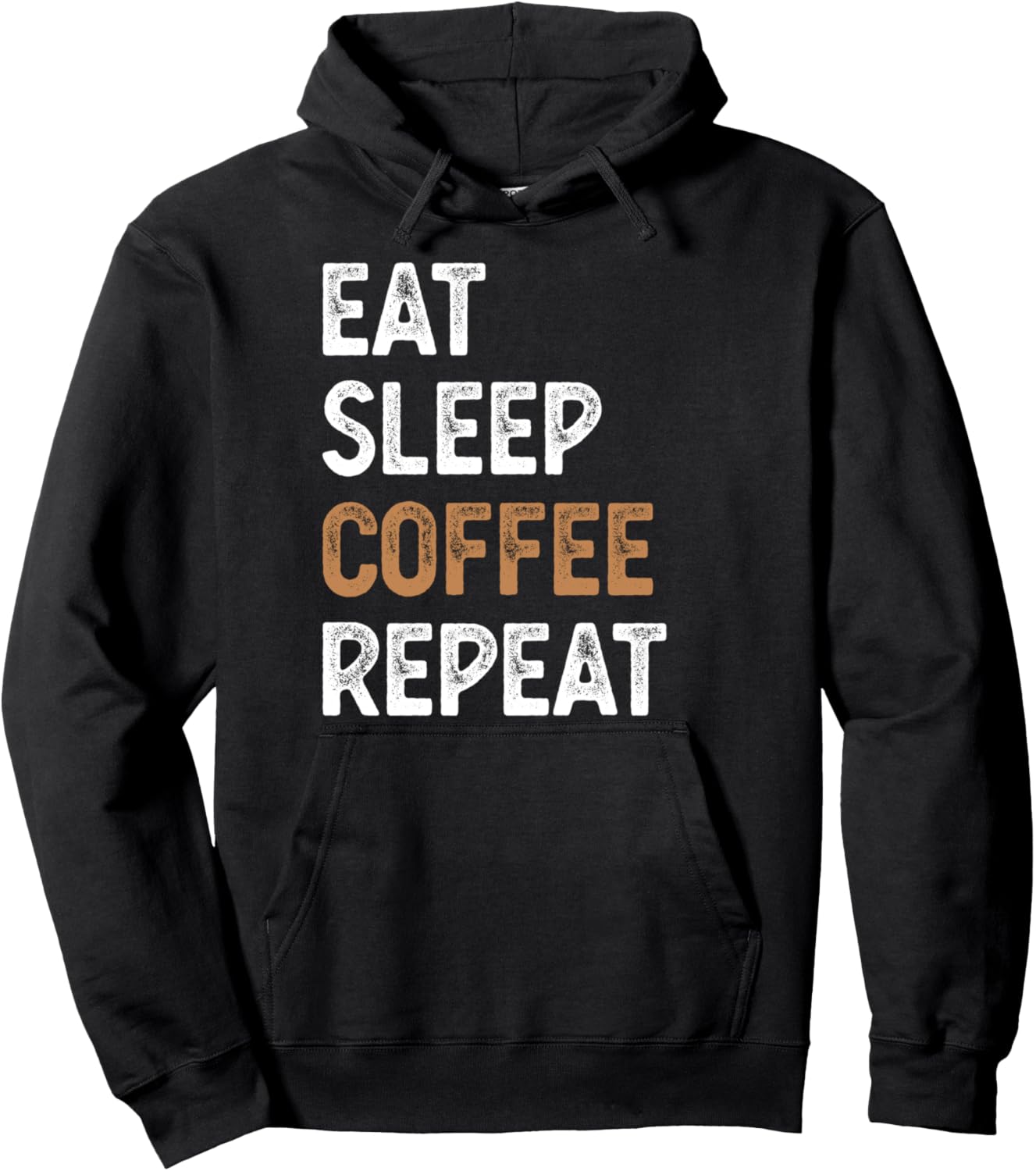 

Худи Coffee Lover Eat Sleep Coffee Repeat, черный