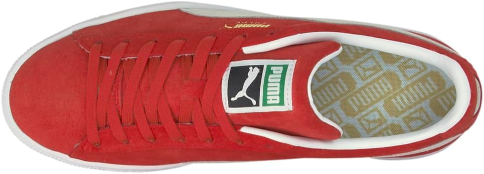 Мужские замшевые кроссовки PUMA Classic XXI, белый/красный — фото 4