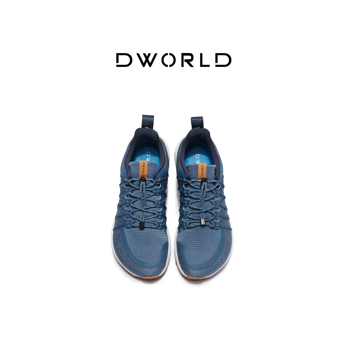 DWORLD Мужские низкие беговые кроссовки бежевые, цвет Beige — фото 4
