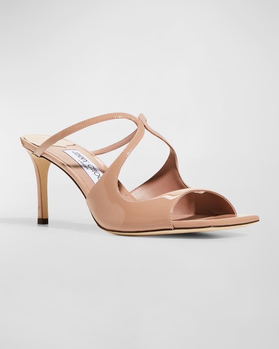 Сандалии-шлепанцы из лакированной кожи Anise Jimmy Choo — фото 2
