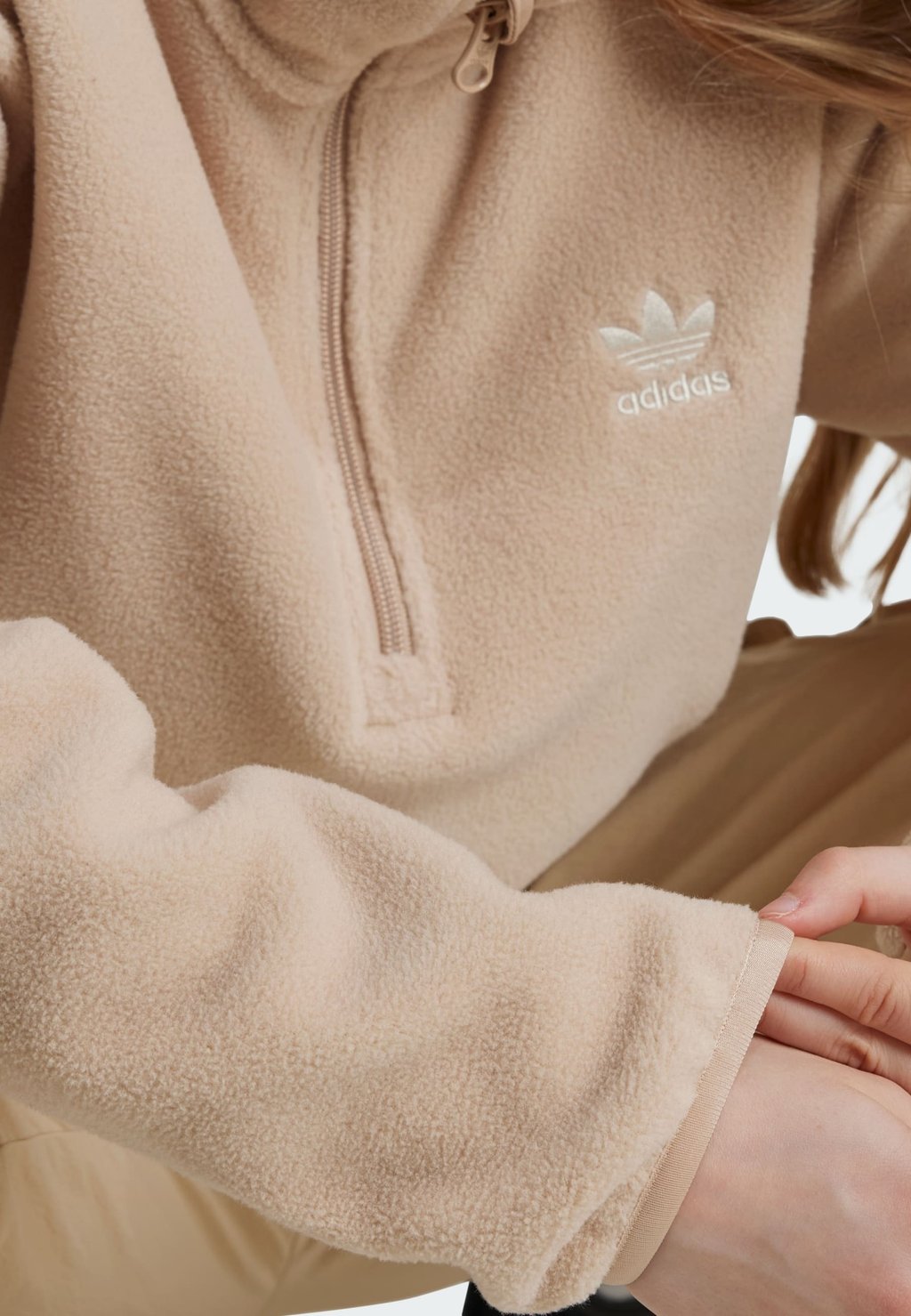 

Флисовая толстовка POLAR adidas Originals, бежевый
