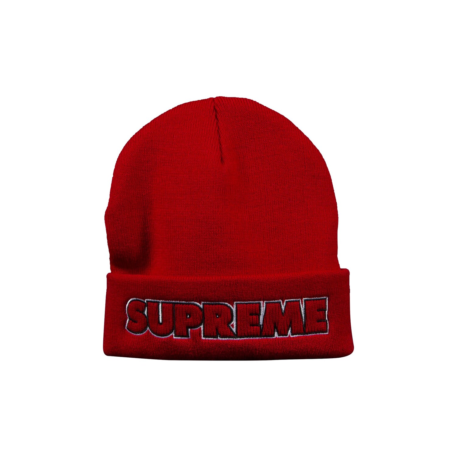 

Шапка-бини Supreme Outline, Красная