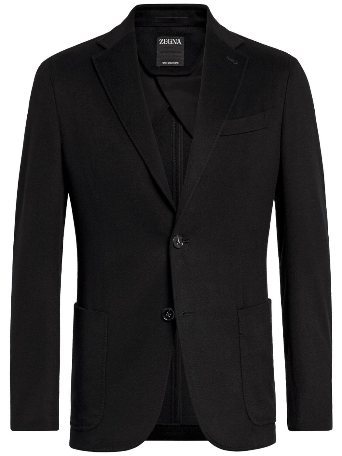 

Zegna Oasi cashmere shirt jacket, черный