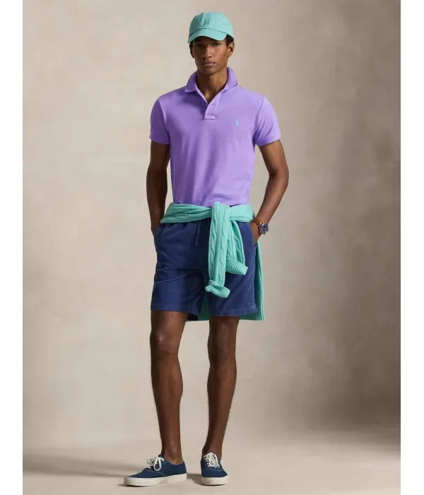 Полюс slim fit Polo Ralph Lauren, фиолетовый — фото 2