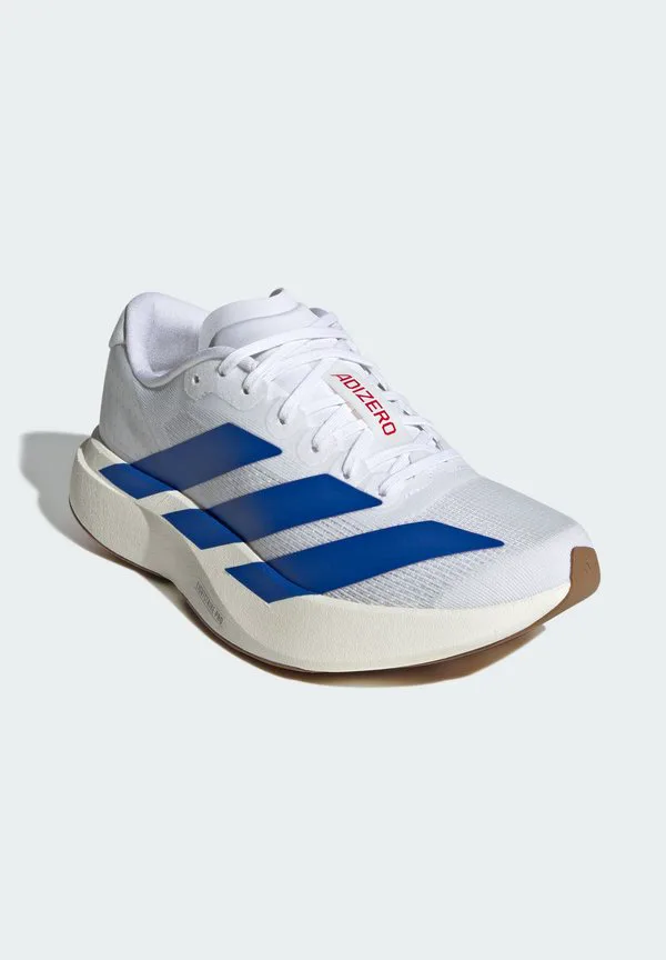 Кроссовки adizero evo унисекс Adidas Performance, Ftwr White/Team Royal Blue/Pure Ruby — фото 2