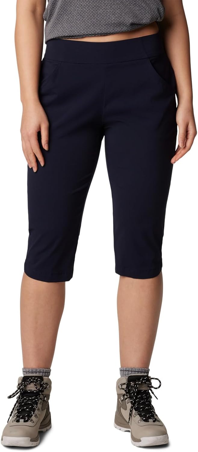 

Columbia Women's Anytime Casual Capri, Stain Resistant, Sun Protection, Dark Nocturnal