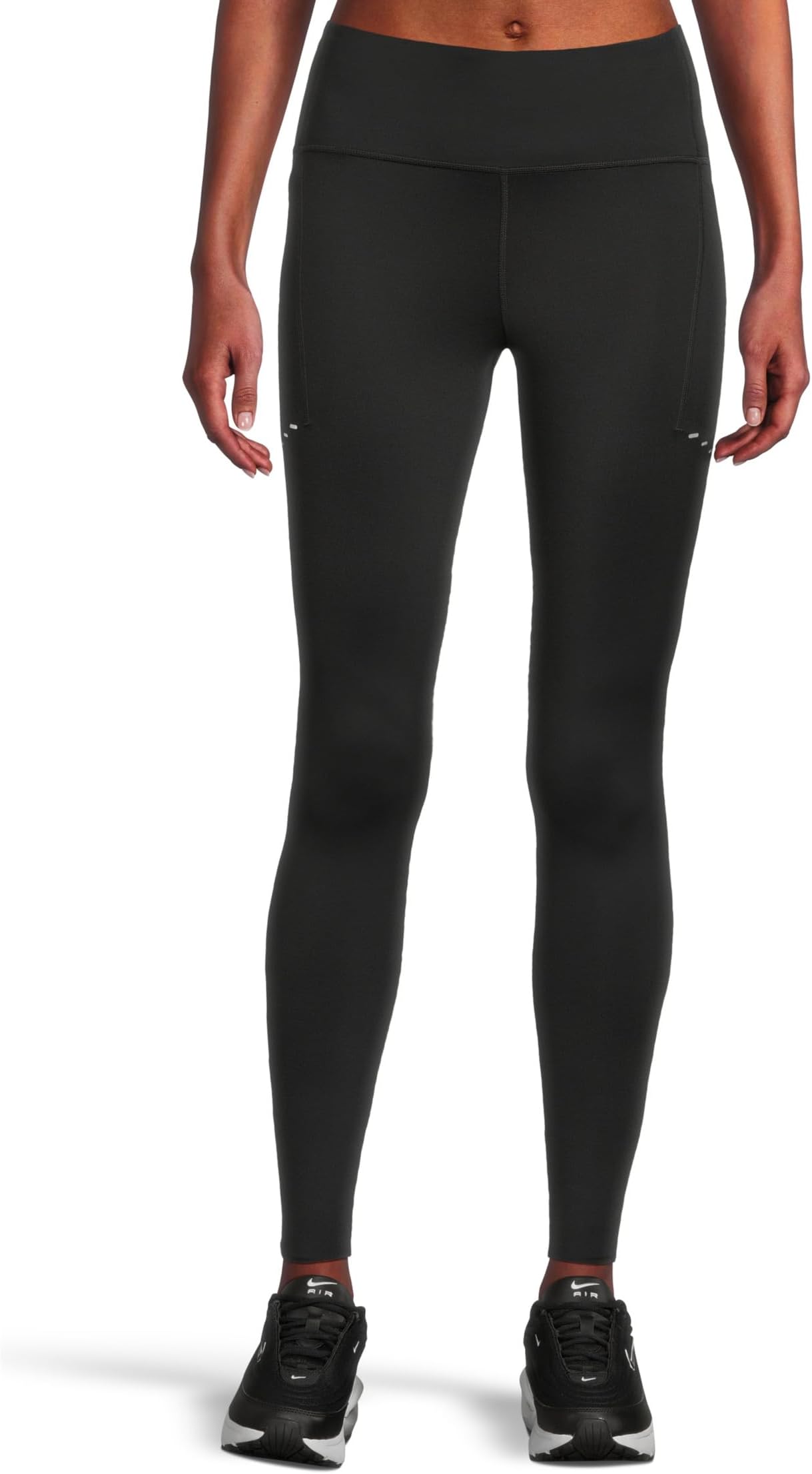 

Брюки Nike Dri-fit Swift High-waisted 7/8 Running Leggings With Pockets, цвет Black/Reflective Silver