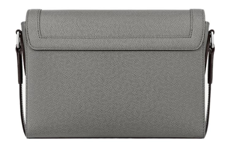 LOUIS VUITTON Сумка-мессенджер из тисненой кожи Embossed Cow Leather, мужская, серый — фото 3