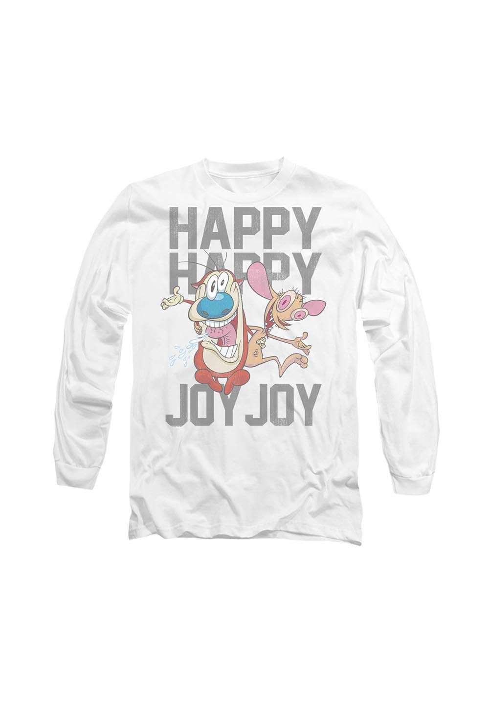 

Топ с длинными рукавами REN AND STIMPY HAPPY HAPPY Cotton Soul, белый