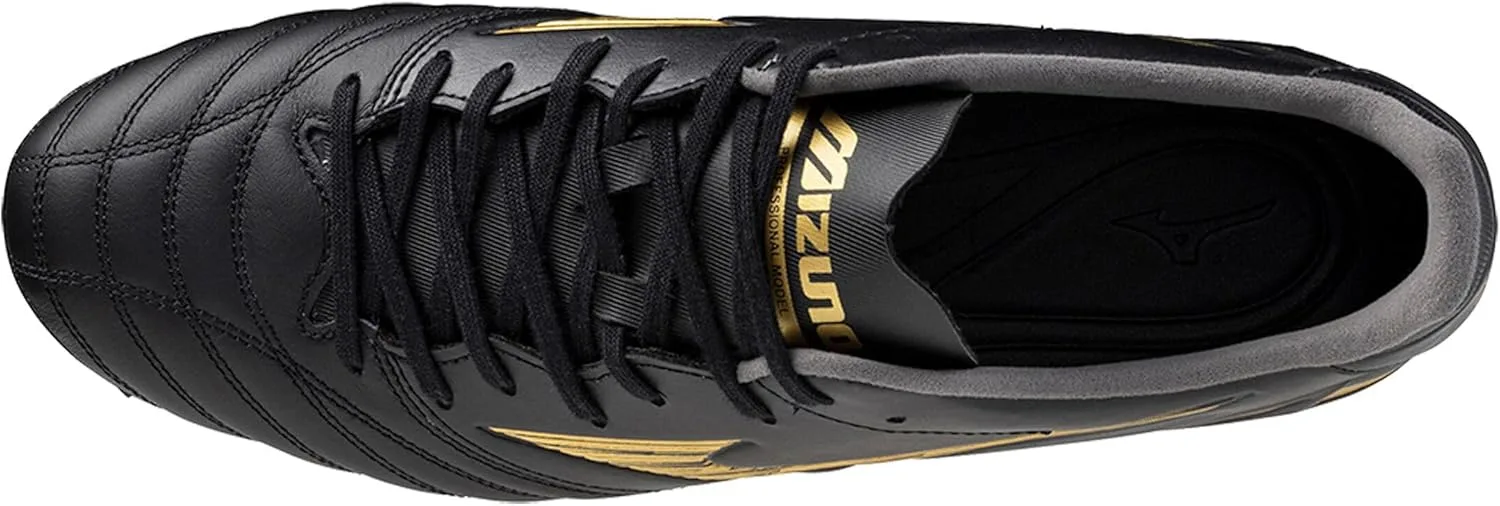 Кроссовки унисекс Mizuno Morelia Neo Pro MD, черный/золотой — фото 2