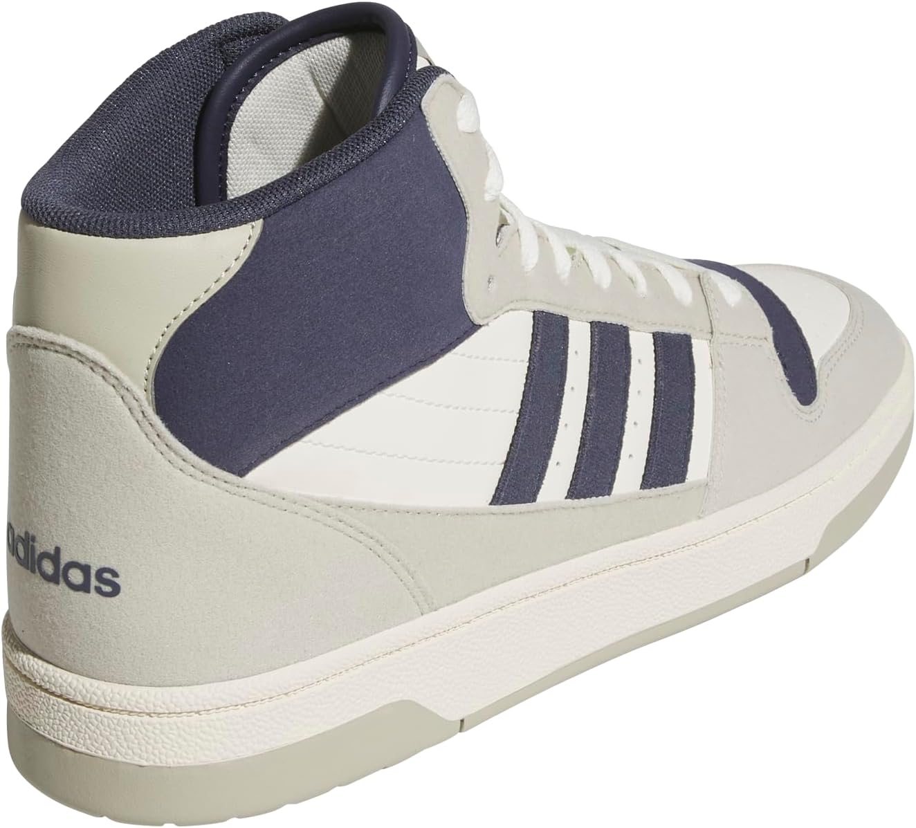 Кроссовки Adidas Унисекс Взрослые Break Start Mid Top, белый/синий/темно-синий — фото 3