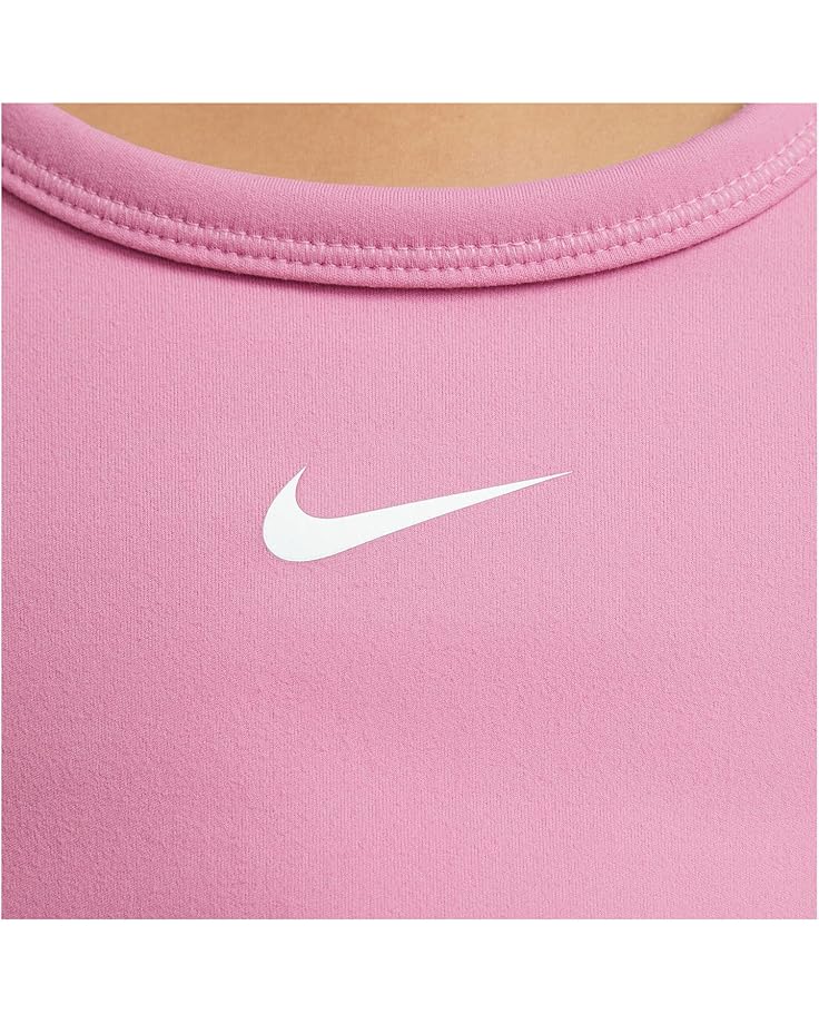 Топ Nike Kids One Fitted Dri-FIT Tank, цвет Magic Flamingo/White — фото 4