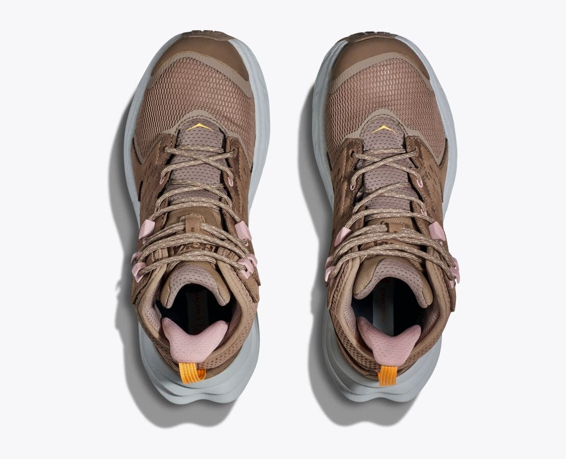 Женские треккинговые ботинки Hoka One One Anacapa 2 Mid 1142831-DIFL Dune Leather, коричневый — фото 4