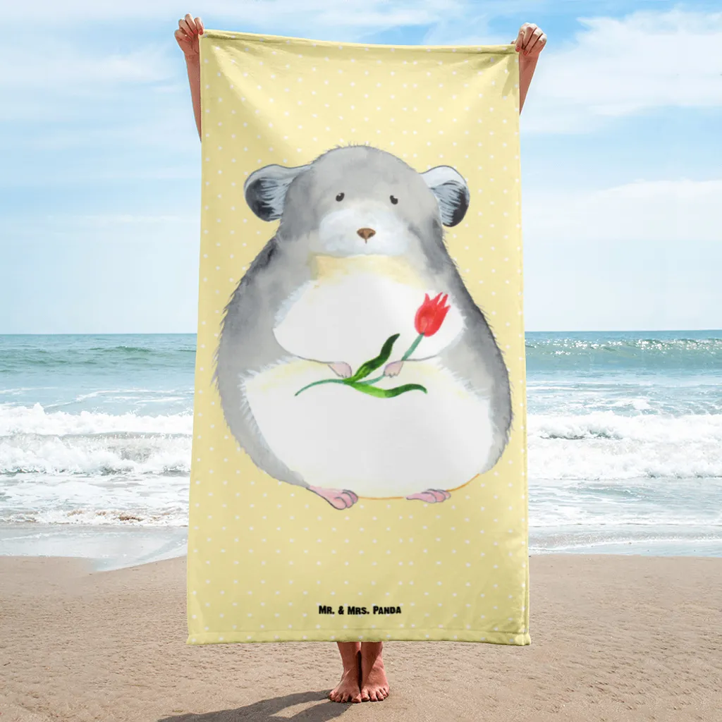 

Пляжное полотенце Mr. & Mrs. Panda, желтый