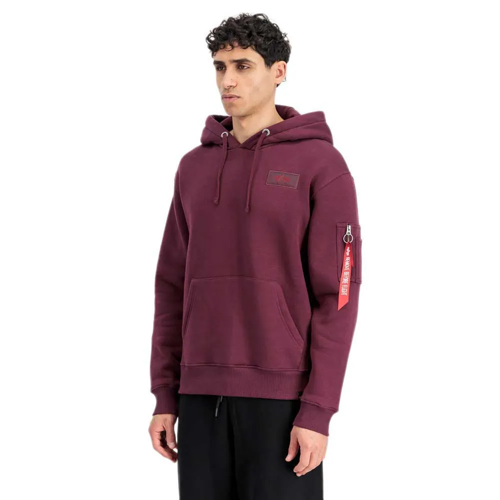 

Худи Alpha Industries Back Print, фиолетовый